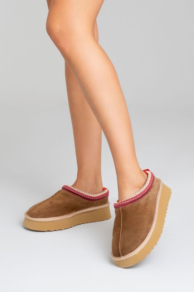 kadin-platform-taban-terlik-CAMEL SUET -UGG251501-0083949_0